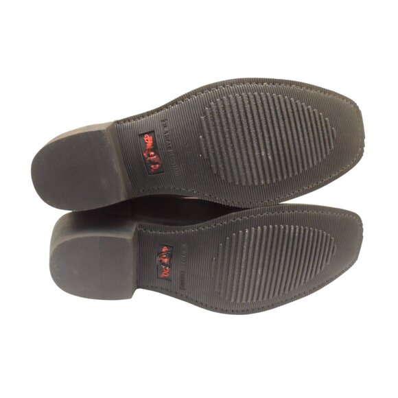 Laredo Men's 10" Cowboy Square Toe Leather Western Boots Dark Brown Size 9D - Picture 5 of 8